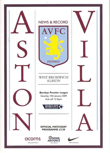 Aston Villa FC v West Bromwich Albion FC 